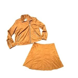 LOFT Tan Leather Jacket